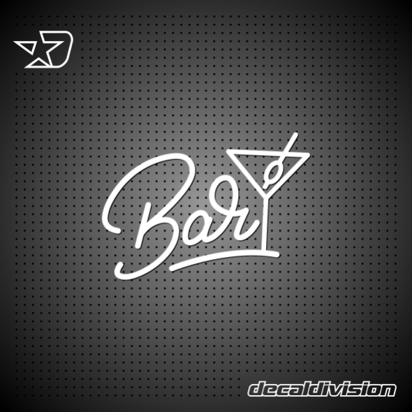 Cocktail Bar Sticker